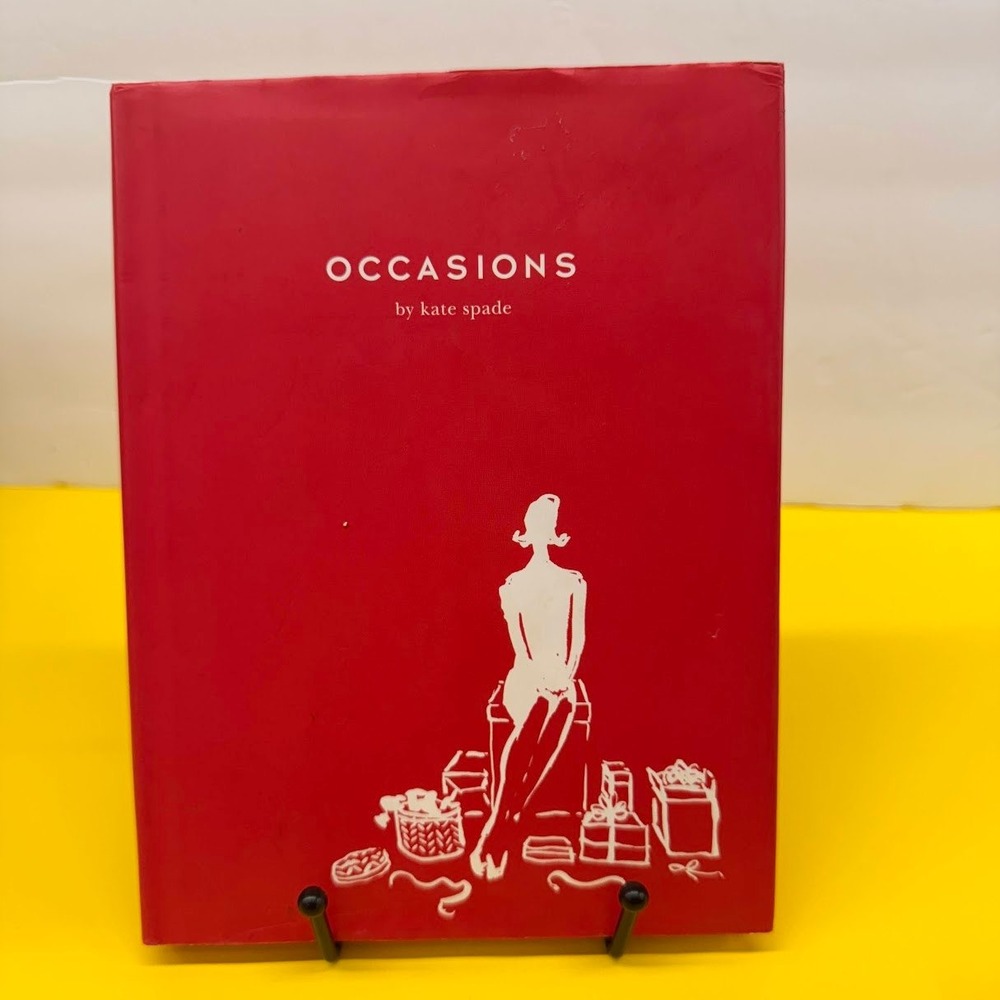 Kate Spade Occasions Hardcover Book Entertaining Etiquette Hosting Guide Red